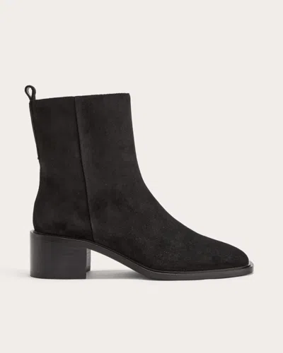 Everlane City Boot In Black Suede In Brown