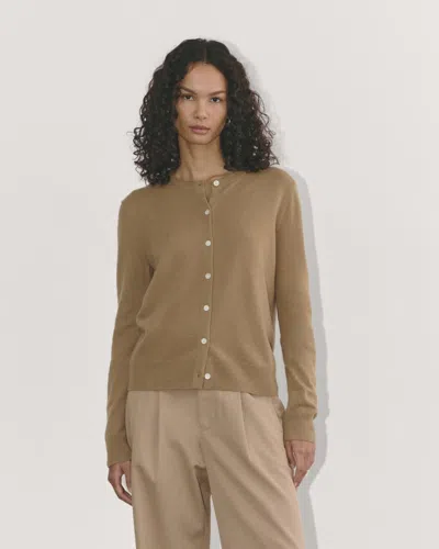 Everlane Classic Cardigan In Tiger's Eye In Multi