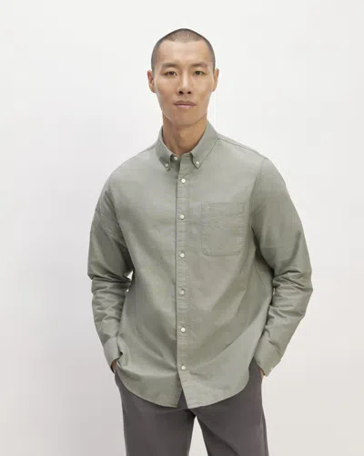 Everlane Classic Oxford Shirt | Standard In Sage Green