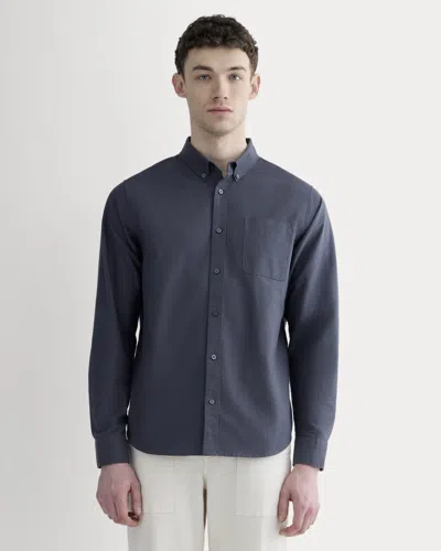 Everlane Classic Oxford Shirt | Tall In Slate Grey In Blue