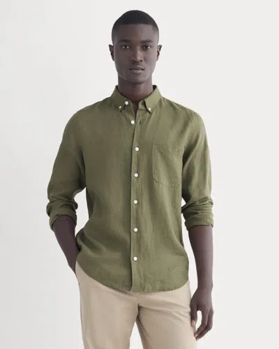 Everlane Classic Shirt In Green