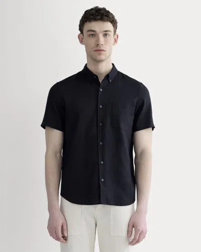 Everlane Classic Short-sleeve Shirt In Black