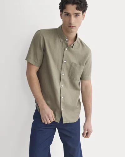 Everlane Classic Short-sleeve Shirt In Green