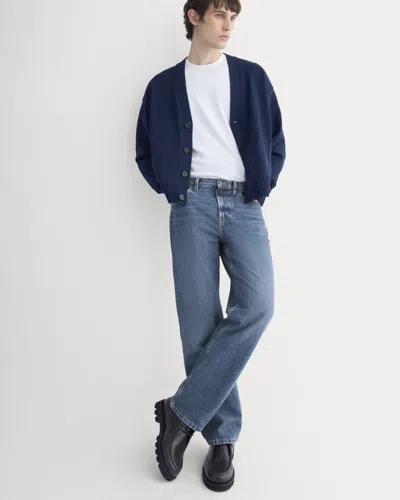 Everlane Classic Straight-fit Jean In Dark Indigo In Blue