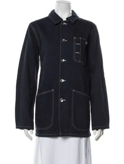 Pre-owned Everlane Coat W/ Tags In Blue