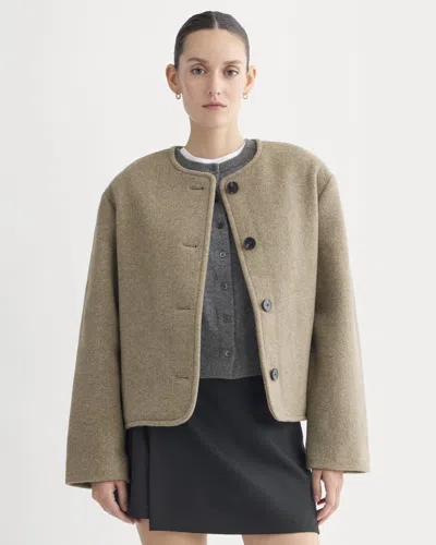 Everlane Cocoon Coat In Brown