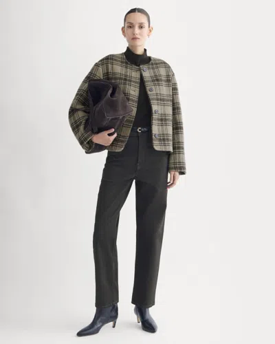 Everlane Cocoon Coat In Green