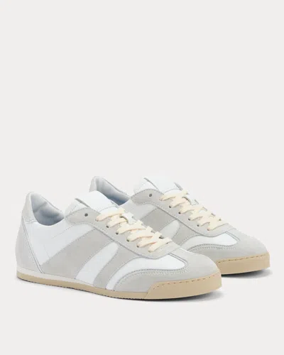 Everlane Collegium X  Pista Sneaker In Platinum Suede | Men's In White