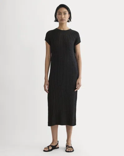 Everlane Column Dress In Black