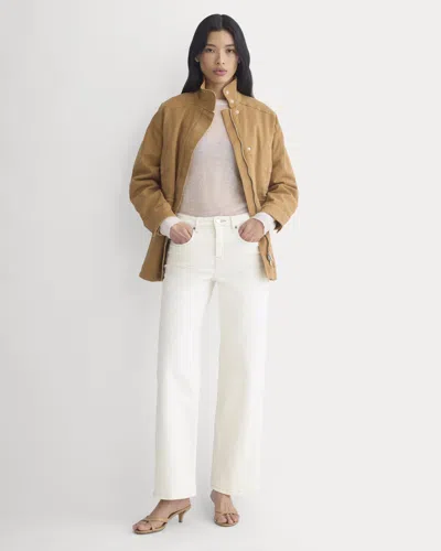 Everlane Column Jean | 31" Inseam In Calico Ecru In White