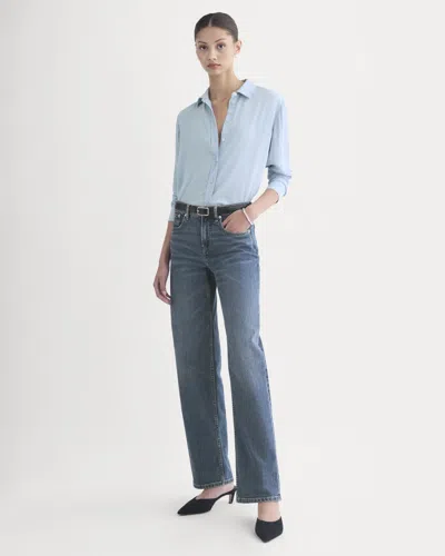 Everlane Column Jean | 31" Inseam In Ocean In Blue