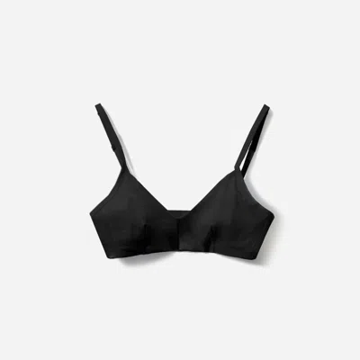Everlane Cotton Bralette In Black