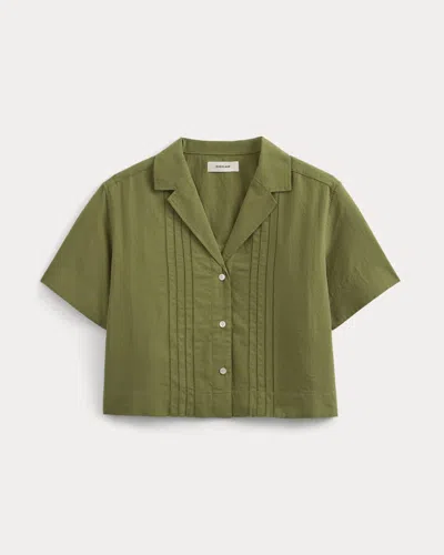 Everlane Cotton Gauze Resort Shirt In Mayfly In Green