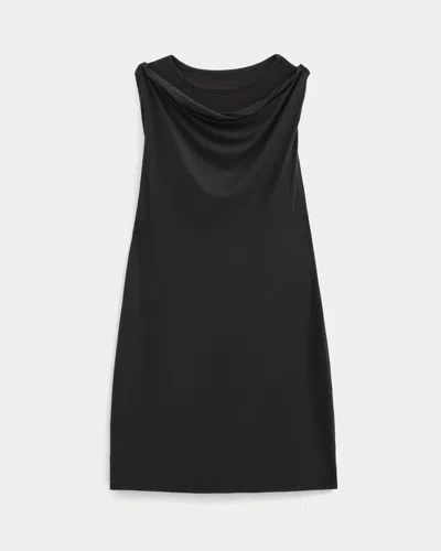 Everlane Cowl Neck Mini Dress In Black