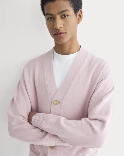 Everlane Cropped Cardigan In Pink