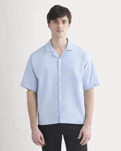 Everlane Cropped Resort Shirt In Light Blue