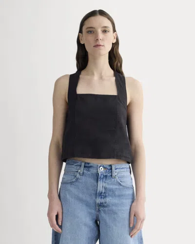 Everlane Crossback Tank Top In Black