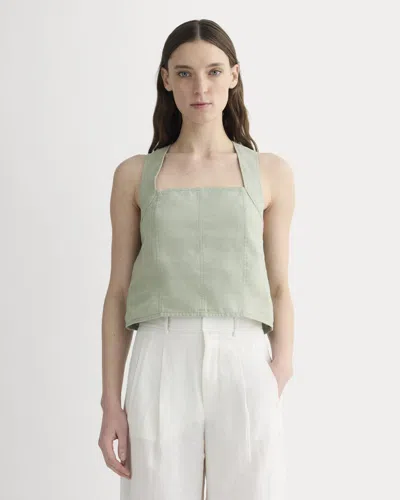 Everlane Crossback Tank Top In Green
