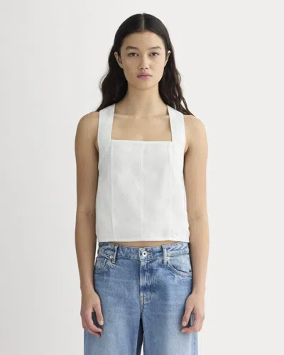 Everlane Crossback Tank Top In White