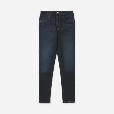 Everlane Curvy Authentic Stretch High-rise Skinny Jean | 28.5" Inseam In Dark Blue Wash