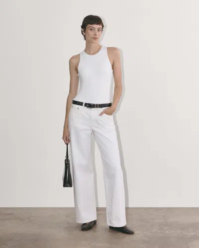 Everlane Cutaway Tank Bodysuit | Bikini In White