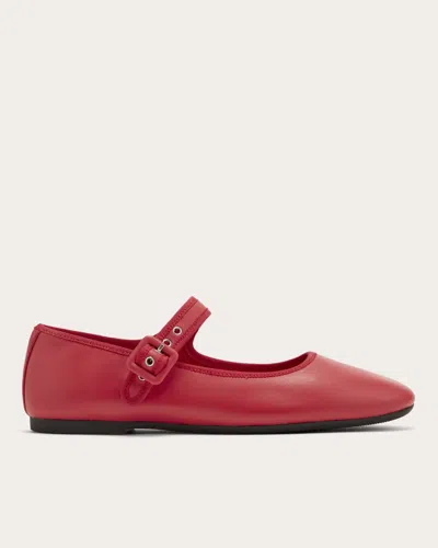 Everlane Day Buckle Mary Jane In Classic Red