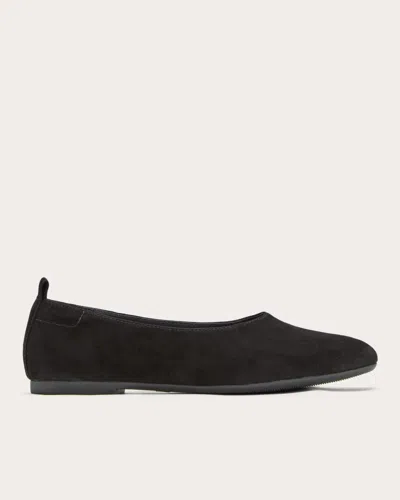 Everlane Day Glove In Black Suede In Brown
