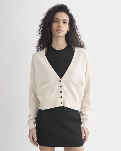 Everlane Deep V-neck Cardigan In Brown