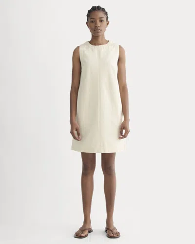 Everlane Denim Shift Dress In Ecru In Neutral