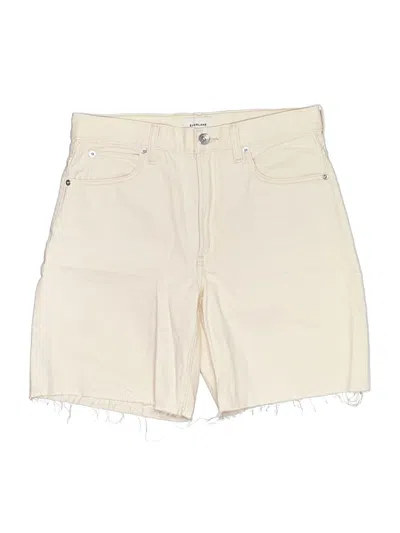 Pre-owned Everlane Denim Shorts In Ivory