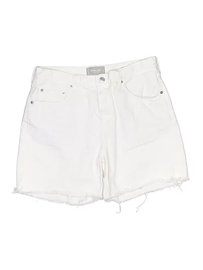 Pre-owned Everlane Denim Shorts In White