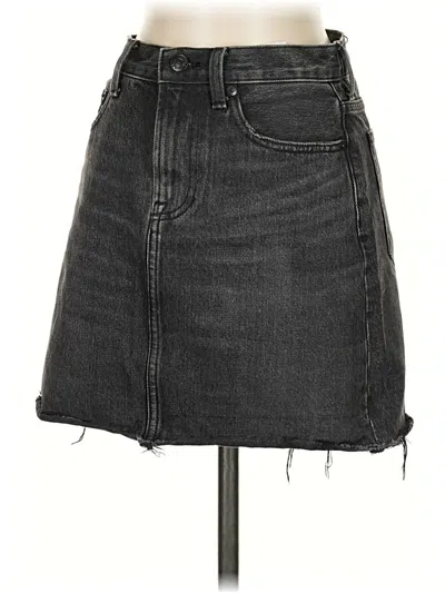 Pre-owned Everlane Denim Skirt In Black