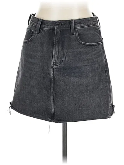 Pre-owned Everlane Denim Skirt In Black