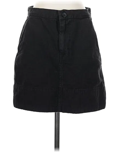 Pre-owned Everlane Denim Skirt In Black