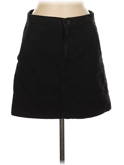 Pre-owned Everlane Denim Skirt In Black