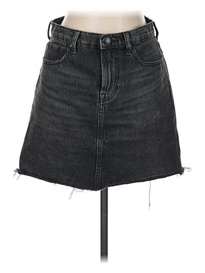 Pre-owned Everlane Denim Skirt In Black