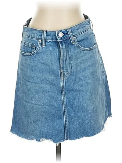 Pre-owned Everlane Denim Skirt In Blue