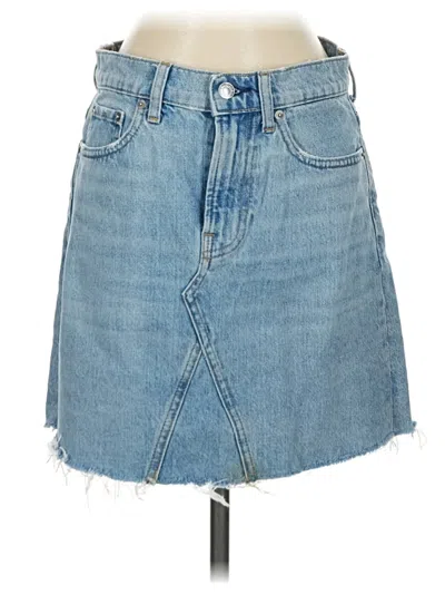 Pre-owned Everlane Denim Skirt In Blue