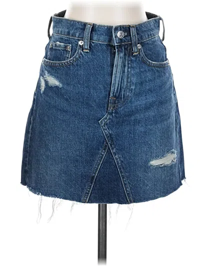 Pre-owned Everlane Denim Skirt In Blue