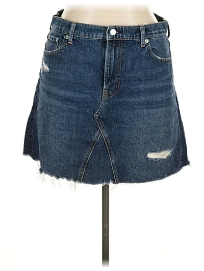 Pre-owned Everlane Denim Skirt In Blue