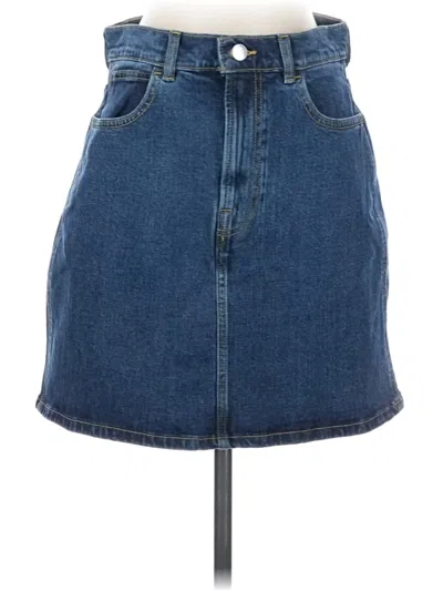 Pre-owned Everlane Denim Skirt In Blue