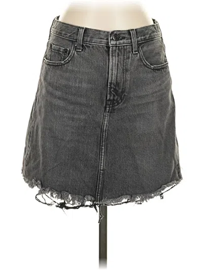 Pre-owned Everlane Denim Skirt In Gray