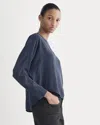Everlane Dolman Top In Blue