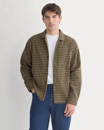 Everlane Double-gauze Button-down Shirt In Brown