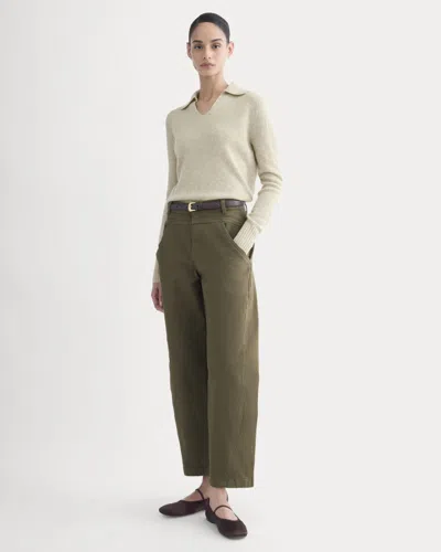 Everlane Double-stitch Barrel Pant In Beech In Multi
