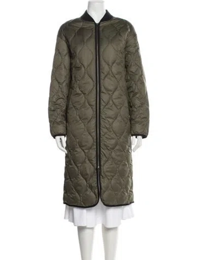 Pre-owned Everlane Down Coat In Green