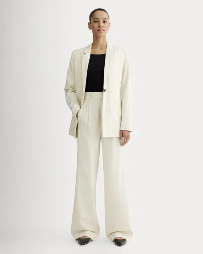 Everlane Draper Pleated Pant In Neutral