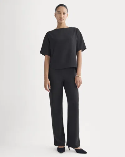 Everlane Drapey Crepe Pant In Black
