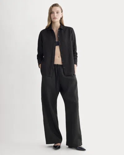 Everlane Drawstring Pant In Black