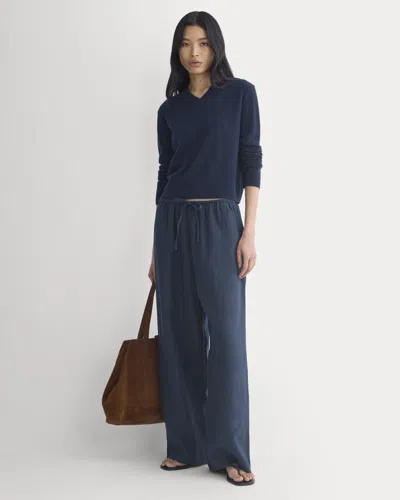 Everlane Drawstring Pant In Blue